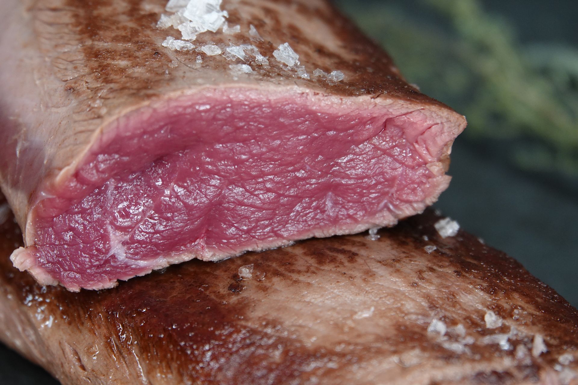 Butter-basted reindeer striploin with rosemary