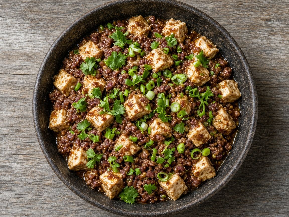 Reindeer and silken tofu with spicy gochujang