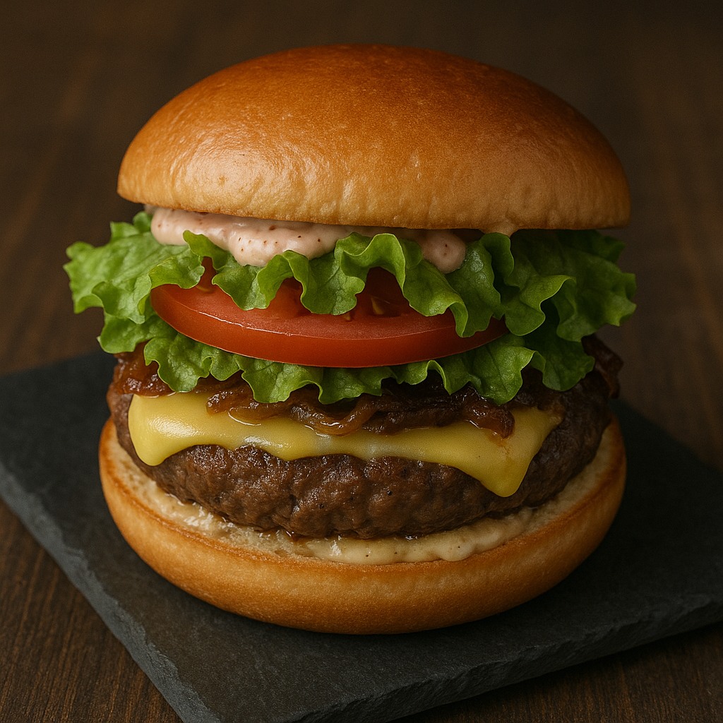 Grilled reindeer burgers