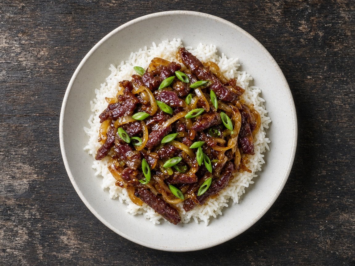 Ginger and soy glazed reindeer stir-fry
