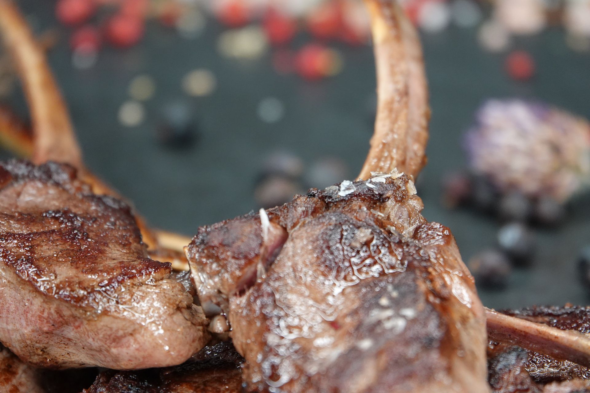 Pan-seared reindeer chops