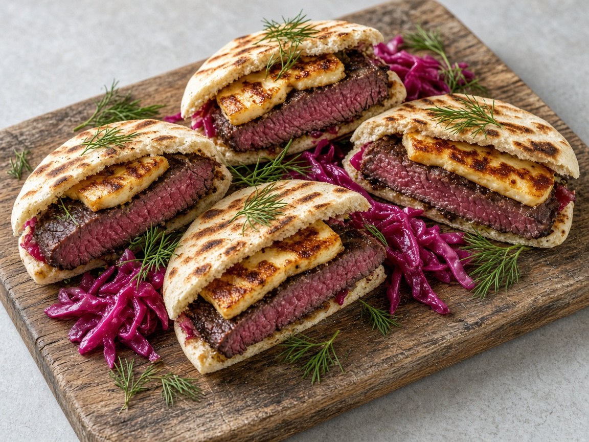 Reindeer melt on soft pita