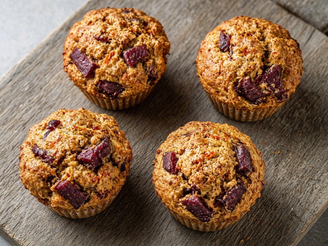 Savoury reindeer and paprika muffins