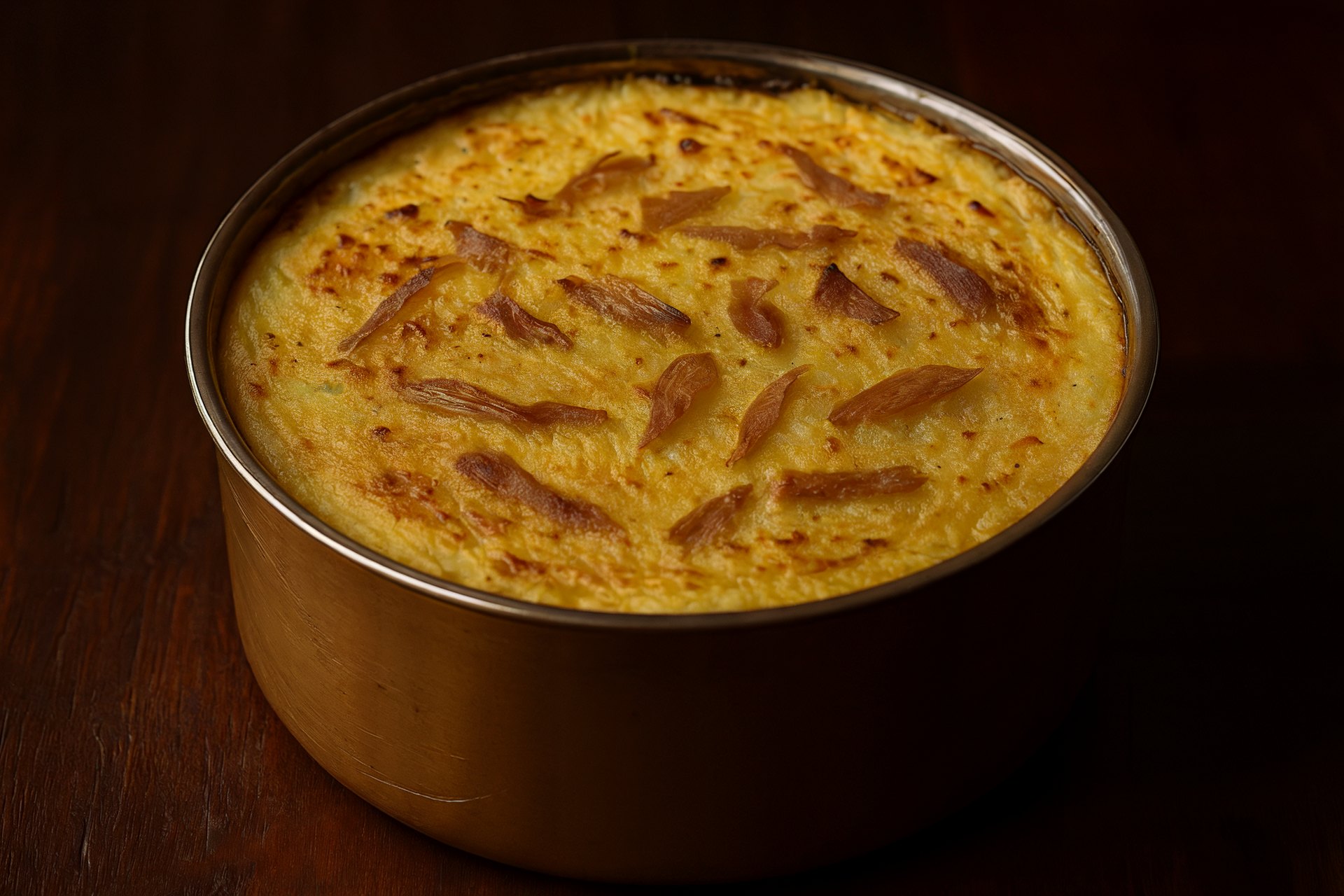Reindeer and mashed potato bake