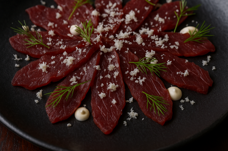 Nordic Reindeer Carpaccio with Horseradish & Dill